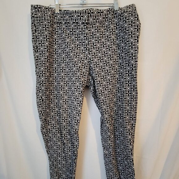 Women's Talbots 14 Pants Black White Hampshire - Picture 1 of 3